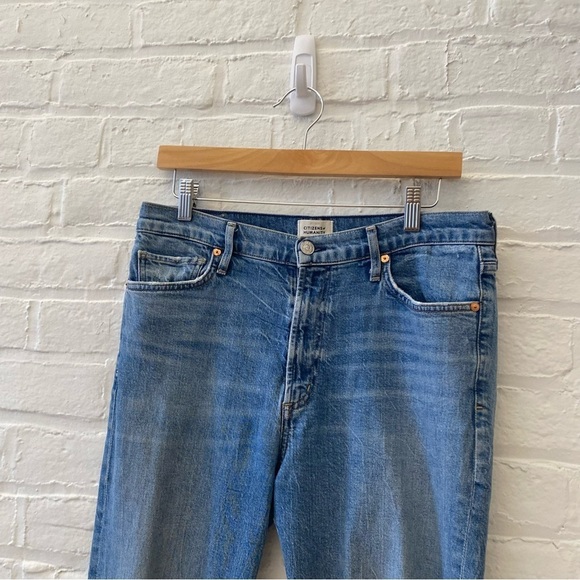 Citizens of Humanity || Olivia High Rise Slim Ankle Blue 30 - Picture 3 of 11